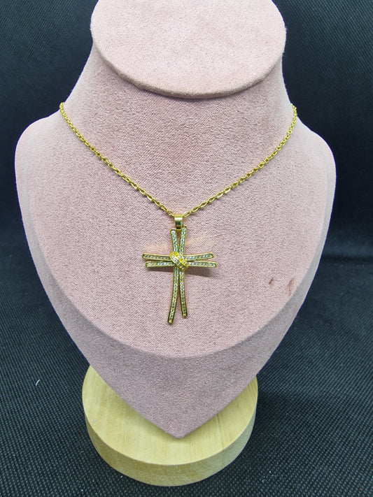 Collana croce gold